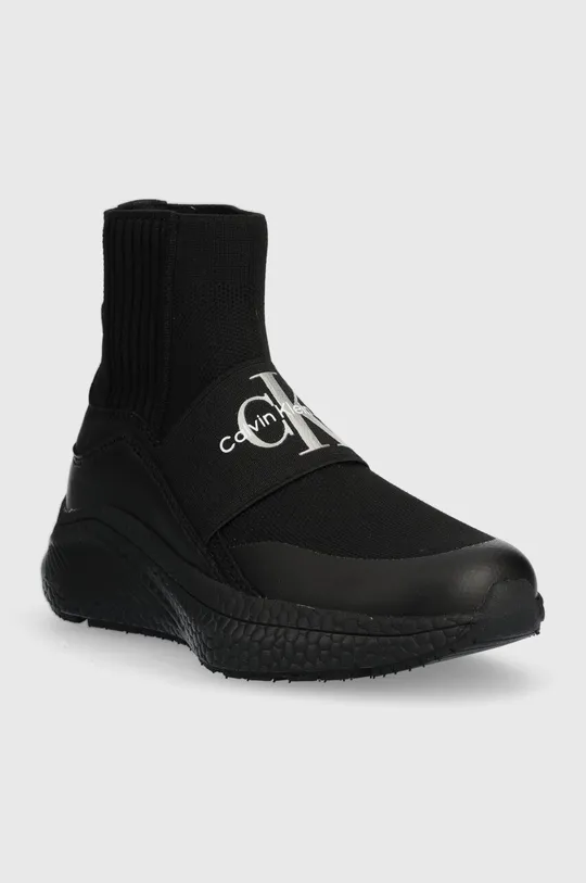 Παιδικά αθλητικά παπούτσια Calvin Klein Jeans μαύρο