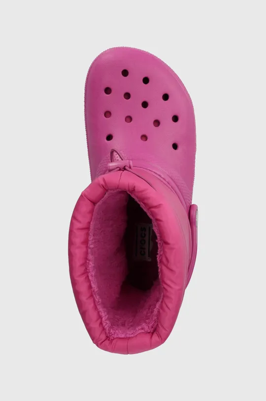 ροζ Παιδικές μπότες χιονιού Crocs Classic Lined Neo Puff