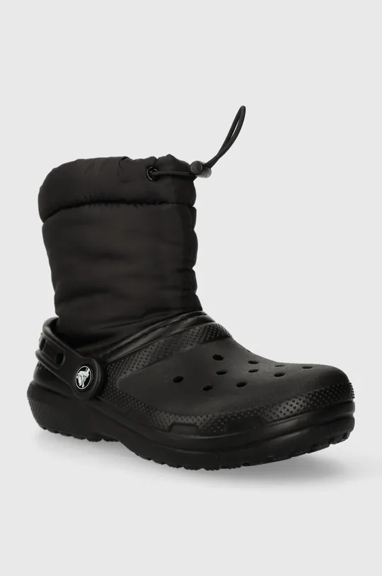 Дитячі чоботи Crocs Classic Lined Neo Puff чорний