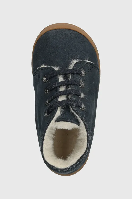 σκούρο μπλε Παιδικές χειμερινές μπότες σουέτ Pom D'api FLEX-UP BOTTINE FUR
