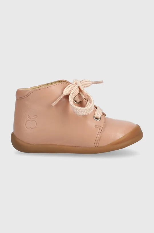 ροζ Δερμάτινα παιδικά κλειστά παπούτσια Pom D'api FLEX-UP BOTTINE VEG Παιδικά