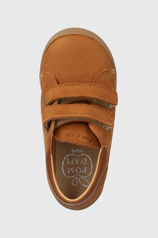 коричневий Дитячі замшеві туфлі Pom D'api