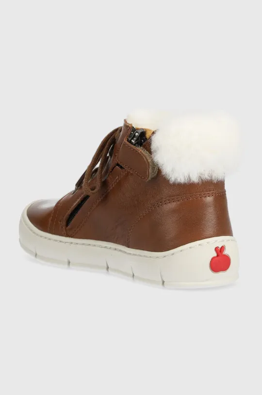 Pom D'api buty zimowe dziecięce START TOP FUR Cholewka: Skóra naturalna, Wnętrze: Wełna, Podeszwa: Materiał syntetyczny