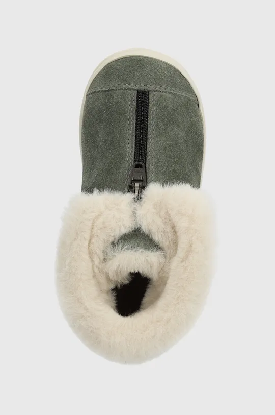 sivá Detské zimné semišové topánky Pom D'api SWEET ZIP FUR