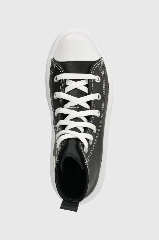 μαύρο Παιδικά δερμάτινα πάνινα παπούτσια Converse