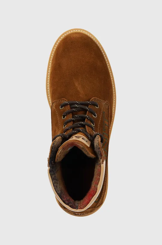 коричневий Замшеві черевики Gant Palrock