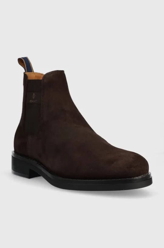 Gant magasszárú cipő velúrból Brookly barna