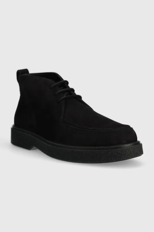 Σουέτ κλειστά παπούτσια Calvin Klein DESERT BOOT NB μαύρο