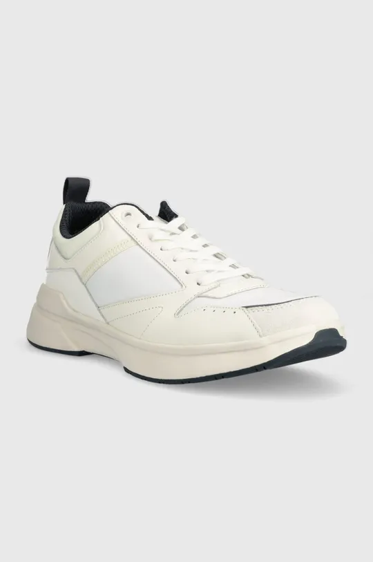 Calvin Klein sneakersy LOW TOP LACE UP MIX beżowy