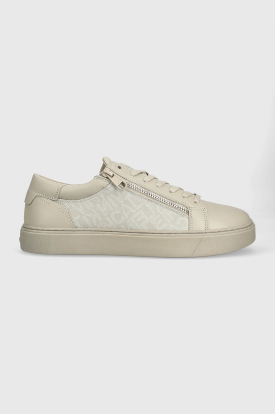 beżowy Calvin Klein sneakersy LOW TOP LACE UP W/ZI Męski