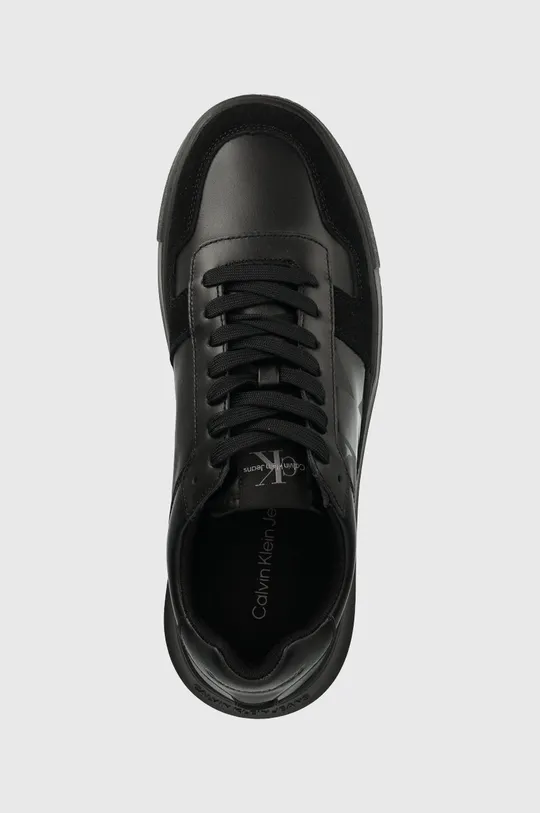 μαύρο Δερμάτινα αθλητικά παπούτσια Calvin Klein Jeans CHUNKY CUPSOLE LACEU