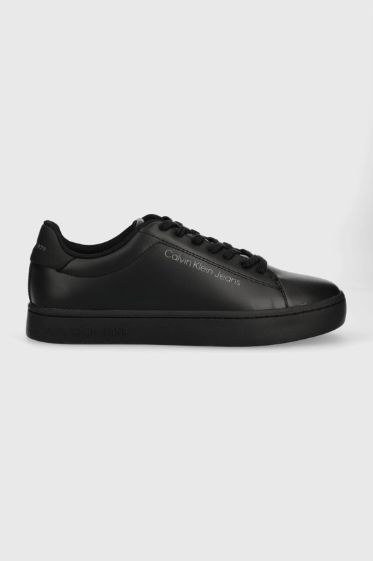 czarny Calvin Klein Jeans sneakersy skórzane CLASSIC CUPSOLE LACE Męski