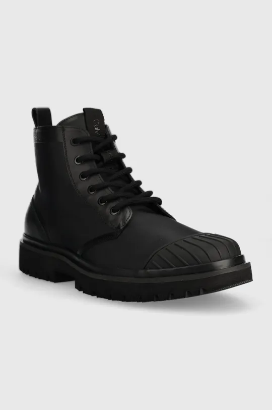 Čizme Calvin Klein Jeans EVA LACEUP BOOT MID crna