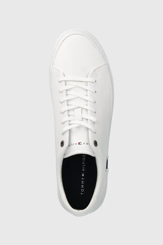 λευκό Δερμάτινα ελαφριά παπούτσια Tommy Hilfiger CORPORATE LEATHER