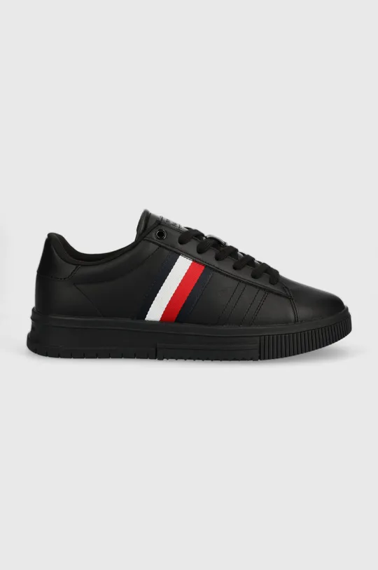 nero Tommy Hilfiger sneakers in pelle SUPERCUP LEATHER Uomo