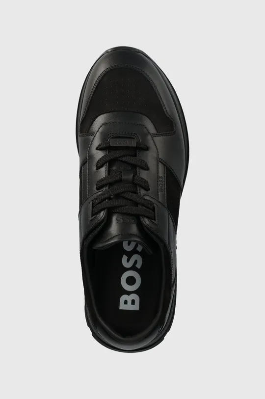 чёрный Кожаные кроссовки BOSS Zac