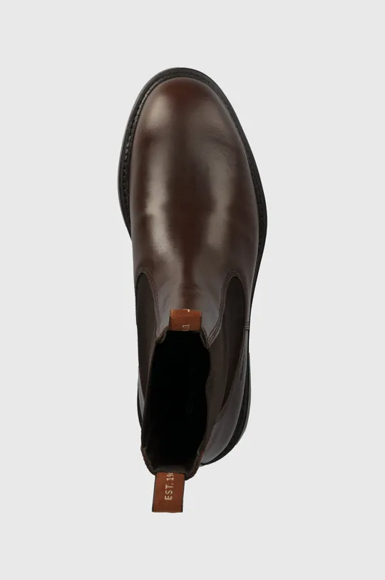 hnedá Kožené topánky chelsea Gant Millbro