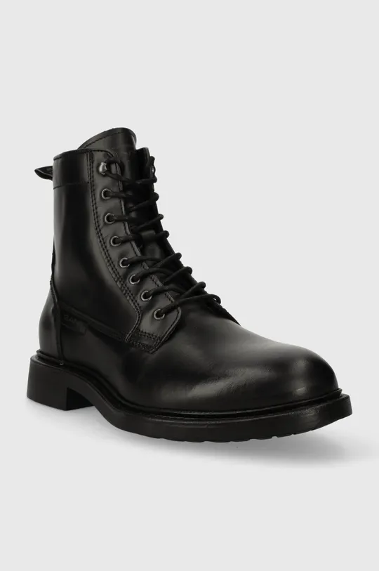 Usnjeni čevlji Gant Millbro črna