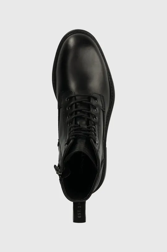 μαύρο Δερμάτινα παπούτσια Gant Millbro