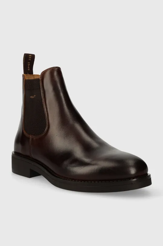 Шкіряні черевики Gant Prepdale коричневий