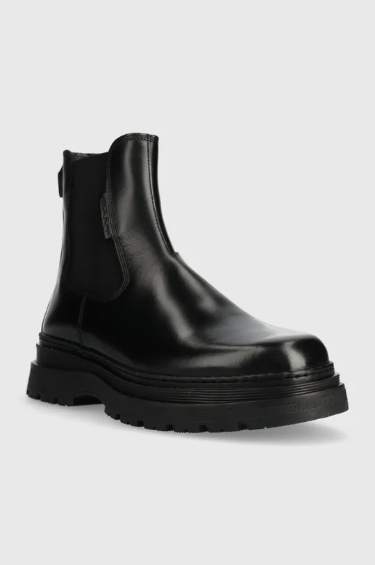 Шкіряні черевики Gant Rockdor чорний