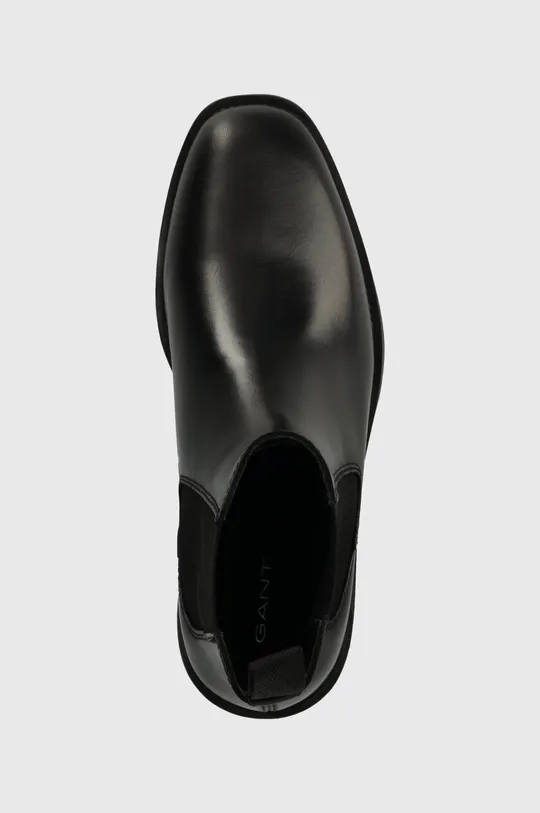 μαύρο Δερμάτινες μπότες τσέλσι Gant Rizmood