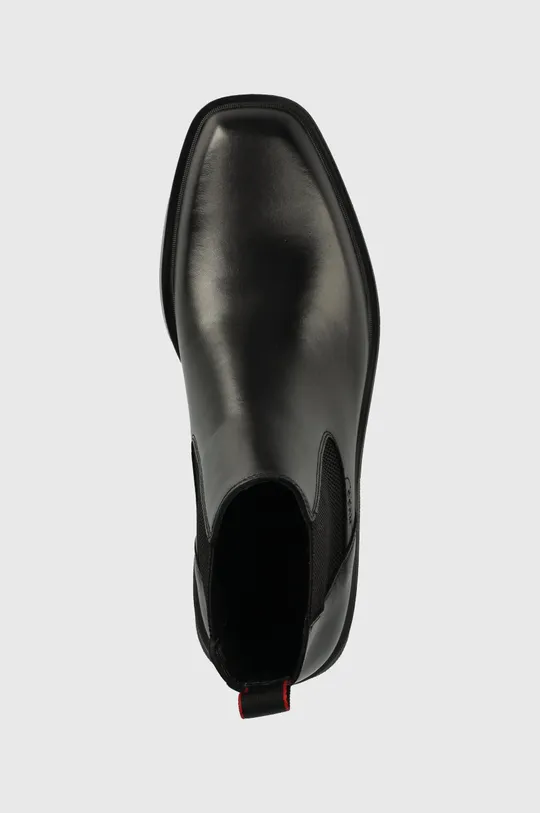 čierna Kožené topánky chelsea HUGO Iker