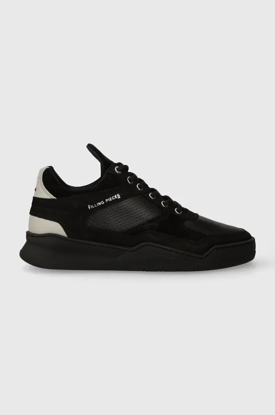 black Filling Pieces leather sneakers Low Top Ghost Paneled Men’s