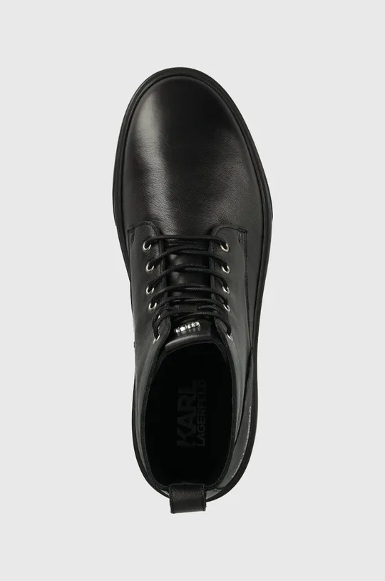 čierna Kožená obuv Karl Lagerfeld FLINT FLINT