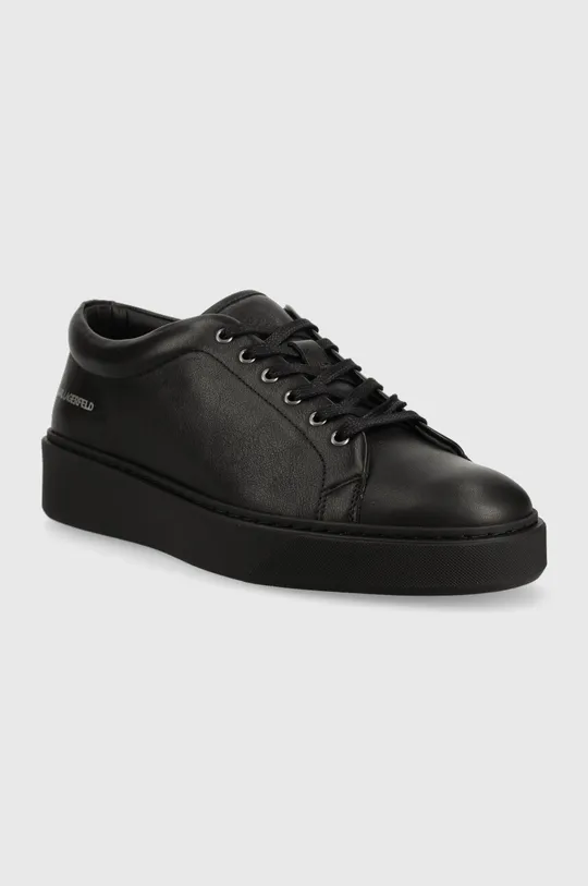 Δερμάτινα αθλητικά παπούτσια Karl Lagerfeld FLINT μαύρο