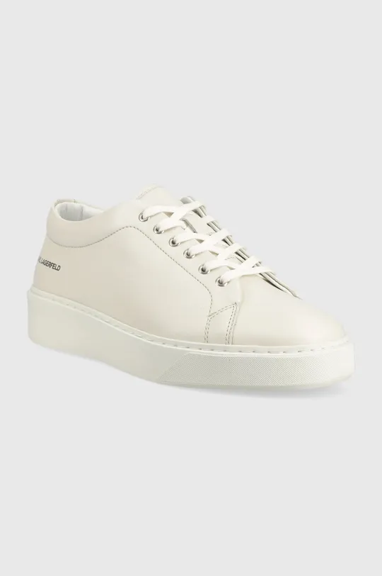 Karl Lagerfeld sneakersy skórzane FLINT biały