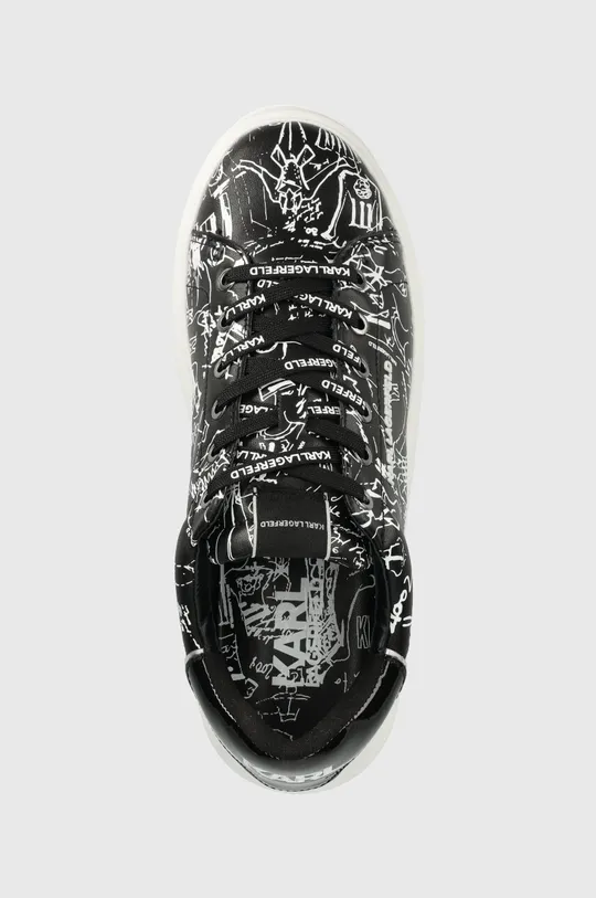 μαύρο Δερμάτινα αθλητικά παπούτσια Karl Lagerfeld KAPRI MENS
