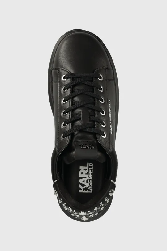 μαύρο Δερμάτινα αθλητικά παπούτσια Karl Lagerfeld KAPRI MENS