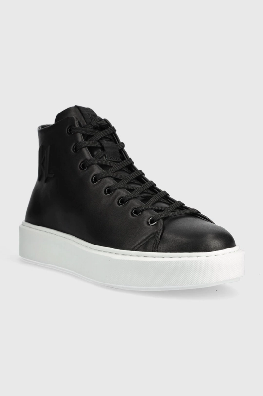 Karl Lagerfeld bőr sneaker MAXI KUP fekete