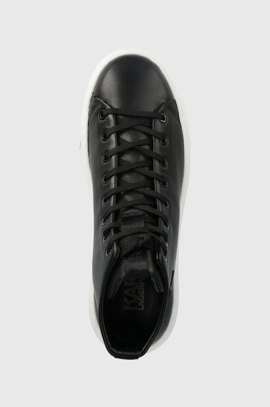 fekete Karl Lagerfeld bőr sneaker MAXI KUP