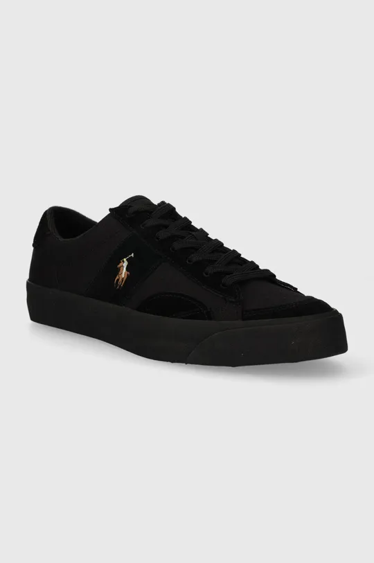 Πάνινα παπούτσια Polo Ralph Lauren 816913476003 μαύρο