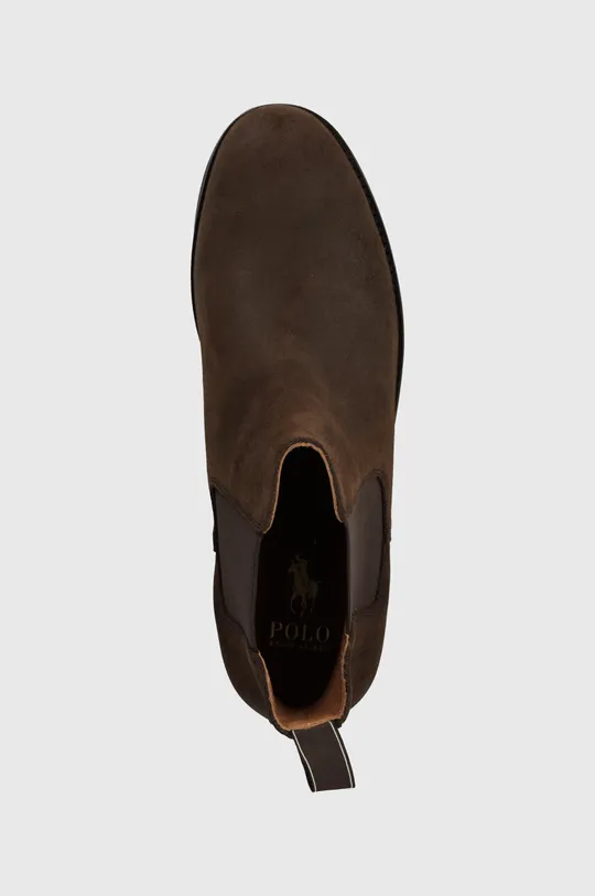 barna Polo Ralph Lauren magasszárú cipő velúrból Bryson Chls