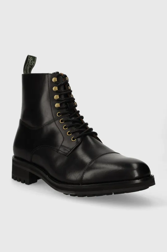 Kožené topánky Polo Ralph Lauren Bryson Boot čierna