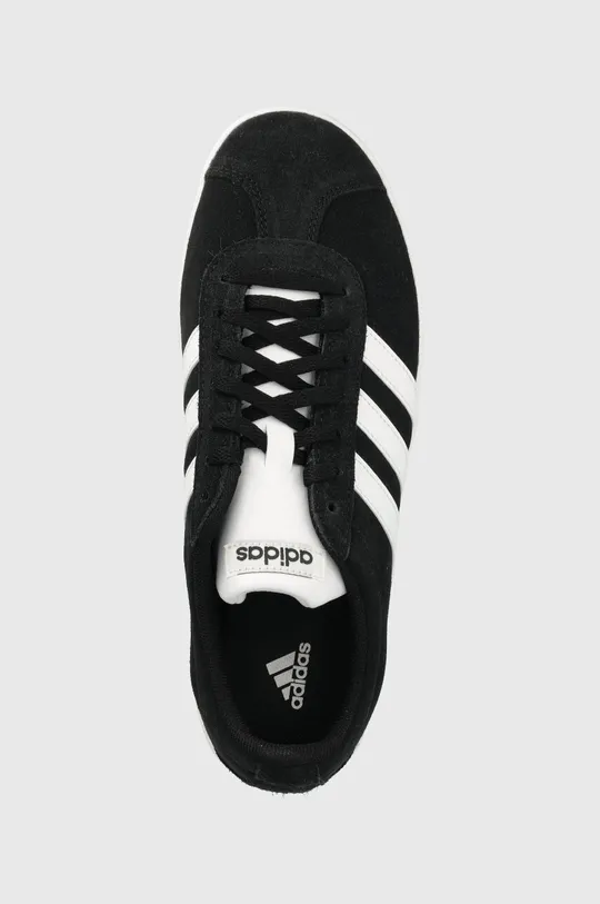 μαύρο Σουέτ αθλητικά παπούτσια adidas COURT