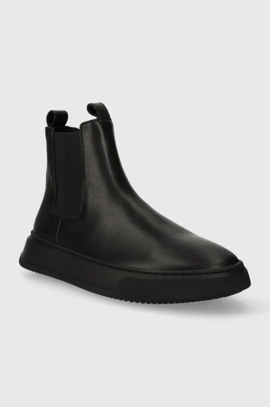 Δερμάτινες μπότες τσέλσι Copenhagen μαύρο