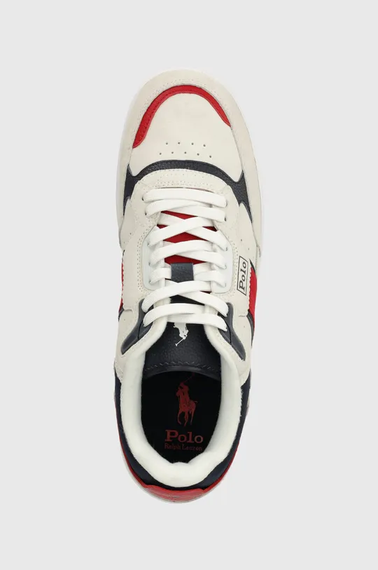 λευκό Σουέτ αθλητικά παπούτσια Polo Ralph Lauren Masters Sprt