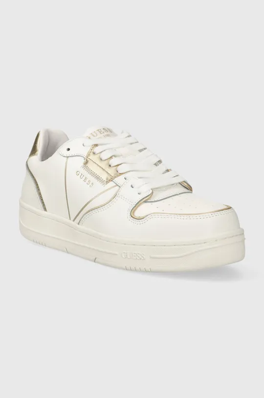 Δερμάτινα αθλητικά παπούτσια Guess ANCONA λευκό
