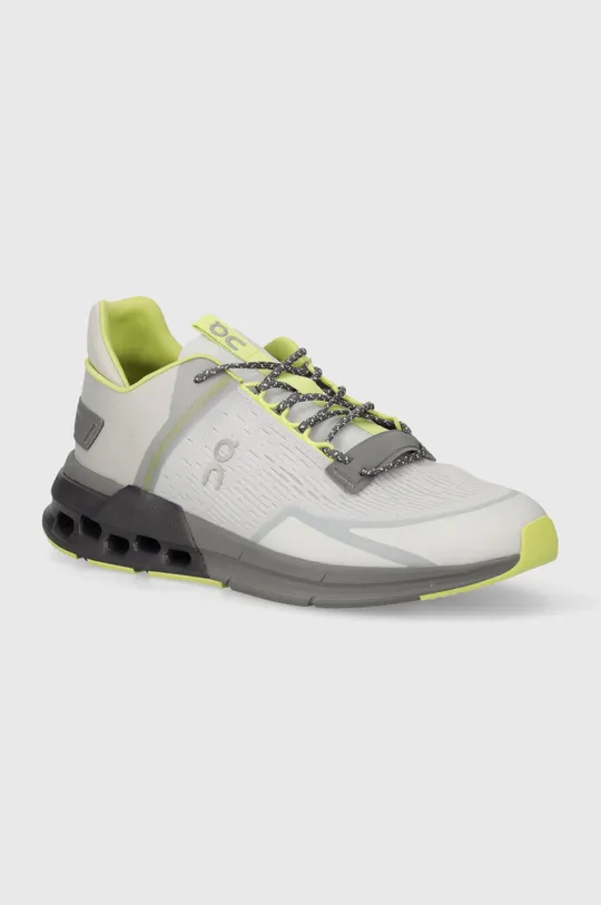 gray On-running running shoes Cloudnova Flux Men’s