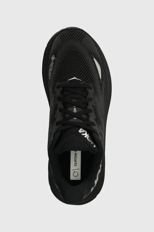 black Hoka running shoes Clifton 9 GTX
