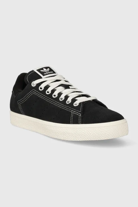 Semišové sneakers boty adidas Originals Stan Smith CS černá