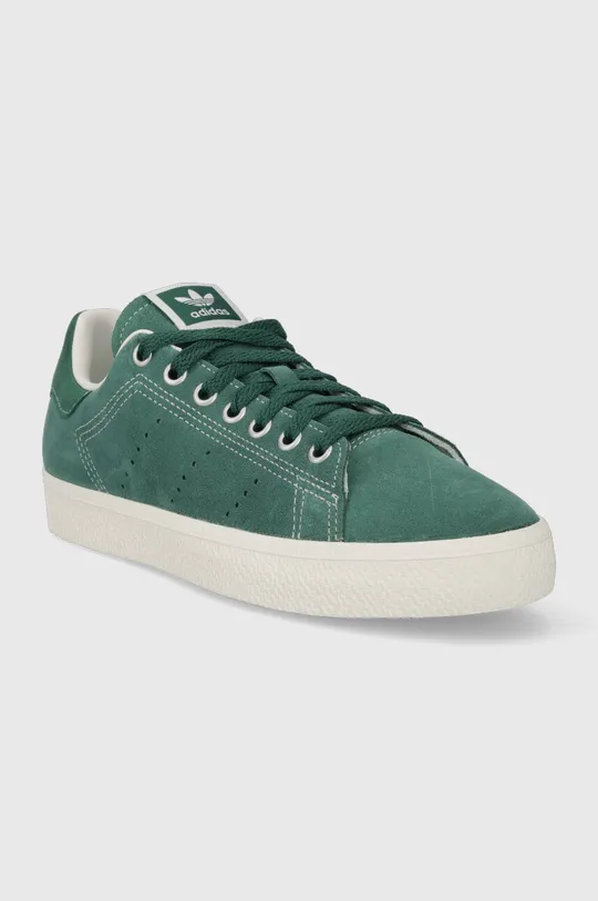 adidas Originals sneakers din piele întoarsă Stan Smith CS verde
