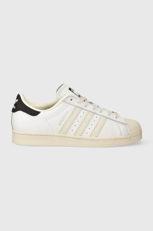 white adidas Originals leather sneakers Superstar Men’s