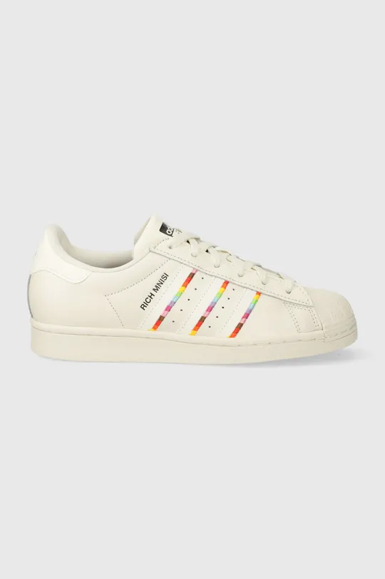 beżowy adidas Originals sneakersy skórzane x Rich Mnisi, Superstar Pride Rm Męski