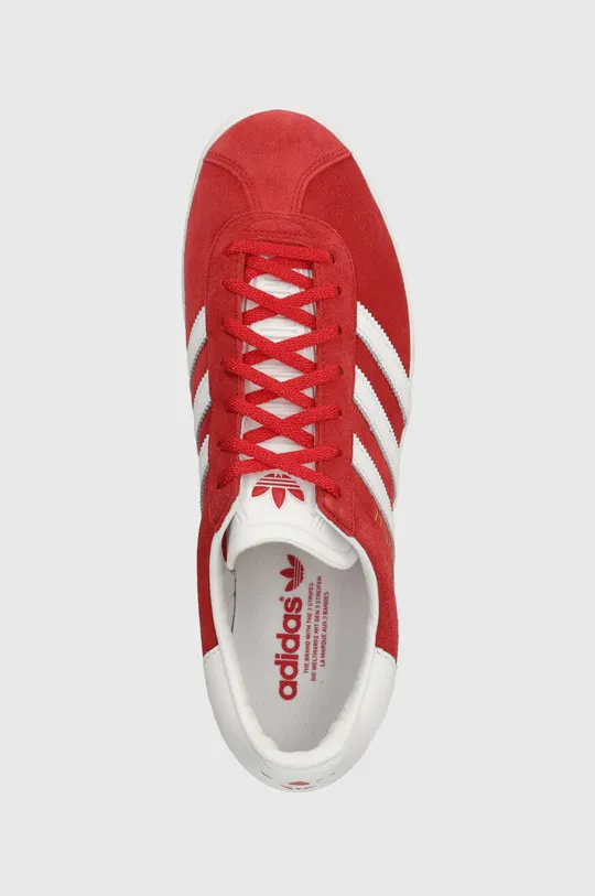 czerwony adidas Originals sneakersy skórzane Gazelle 85