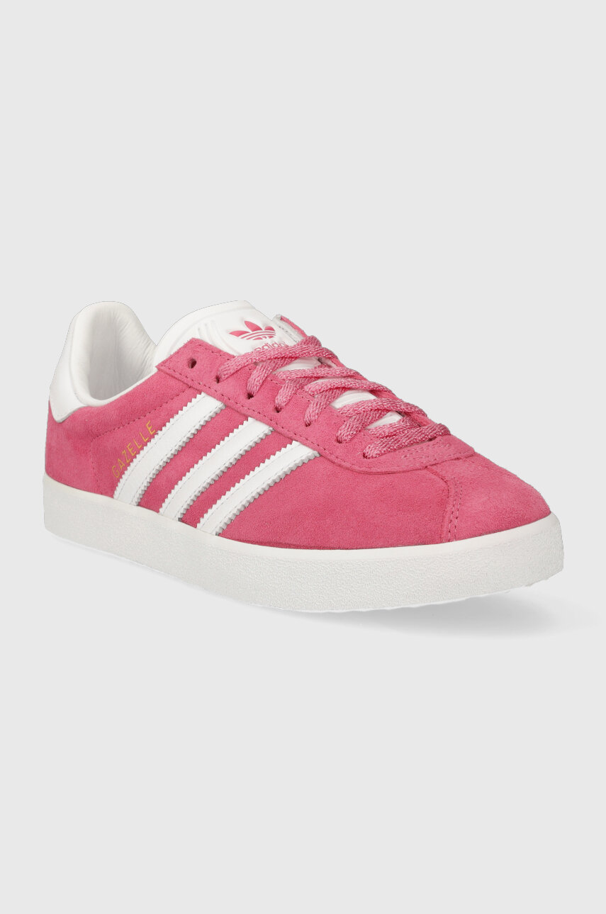 Semišové tenisky adidas Originals Gazelle 85 ružová